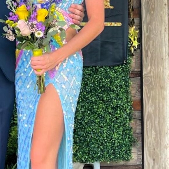 Aleta Form Fitting Gown size 00 - Picture 6 of 7